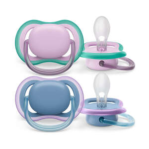 Philips AVENT Ultra Air neutrálny cumlík 6-18 mesiacov dievča modrý 2ks