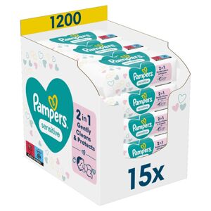 Pampers Sensitive vlhčené obrúsky 1200 ks
