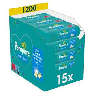 Pampers Fresh Clean vlhčené obrúsky 1200 ks