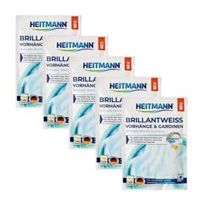 Prídavok na pranie bielidla na záclony Heitmann (5x50g)
