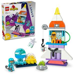 LEGO® DUPLO Town 3 v 1 vesmírna raketoplán dobrodružstvo 10422