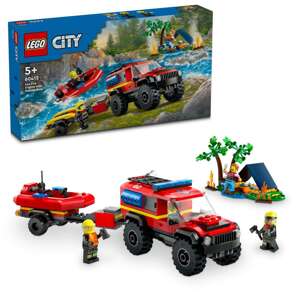 LEGO® City 4x4 Zásahové vozidlo s záchranným člnom 60412