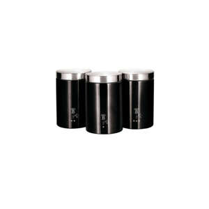 Sada 3 nádob na kuchyňu Black Silver Berlinger Haus BH 6296