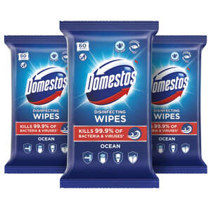 Domestos hygienické obrúsky Ocean 3x60ks