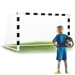 Futbalová bránka NeoSport 300x160x90cm - čierna, biela