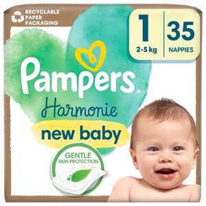 Pampers Harmonie Baby Nohavičkové Plienky 2-5kg Newborn 1 (35ks)