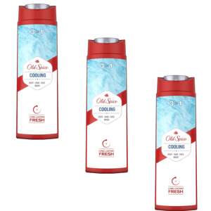 Old Spice Chladivý sprchový gél a šampón pre mužov 3x400ml