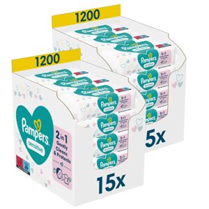 Pampers Sensitive vlhčené obrúsky 2x1200ks