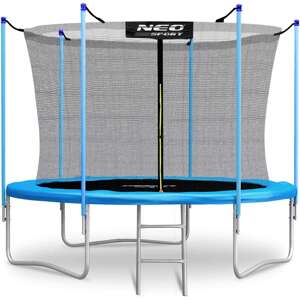 Vnútorná trampolína Neo-Sport s rebríkom 183 cm - modrá