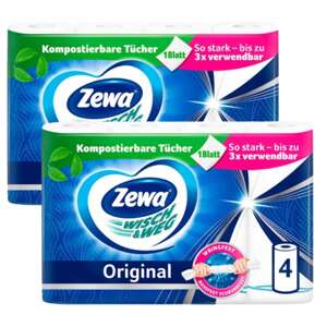 Zewa Wisch & Weg Original 2-vrstvové Papierové Uteráky 2x4 rolky