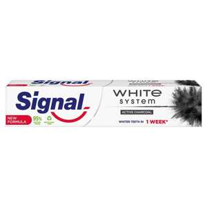 Signal White System Uhľové Zubná Pasta 75ml