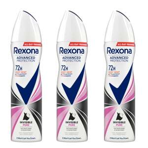 Rexona Advanced Protection Invisible dámsky dezodorant Pure 3x150ml