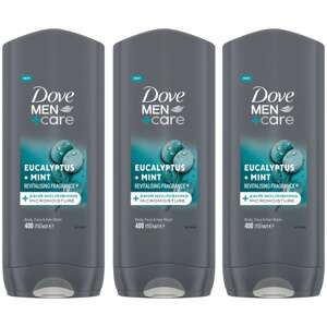 Dove Men+Care Sprchový kúpeľ Eukalyptus a mäta 3x400ml