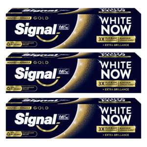 Zubná pasta Signal White Now Gold 3x75ml