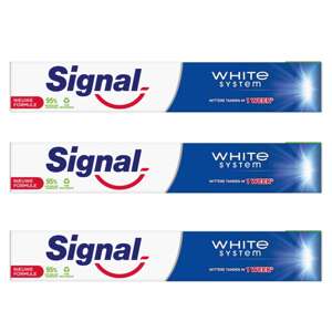 Signal White System Original zubná pasta 3x75ml