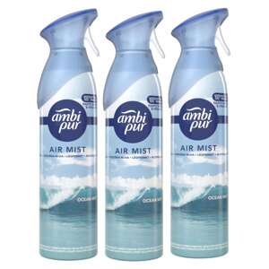 Ambi Pur Ocean Mist Osviežovač vzduchu sprej 3x185ml