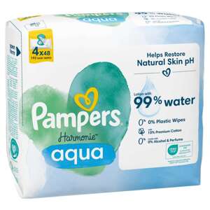 Pampers Harmonie Aqua vlhčené obrúsky 192ks