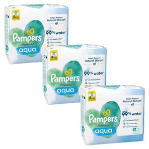 Pampers Harmonie Aqua vlhčené obrúsky 3x192 ks