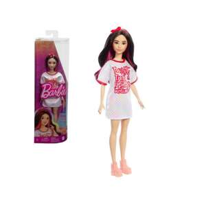 Barbie: Fashionista štýlová bábika v oversized tričku - Mattel