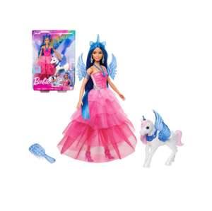 Barbie: Bábika princezná Sapphire pegasus s doplnkami - Mattel