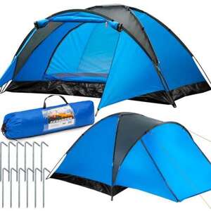 Stan Maverick 6 osôb Kempings so strieškou 240x290cm - modrá