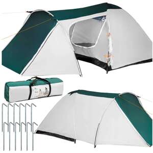 Maverick 4 osoby Kempings stan s predsieňou 180x310cm - bielo-zelená