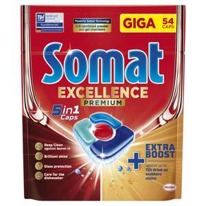 Somat Excellence Premium 5in1 umývačka riadu kapsuly 54 ks