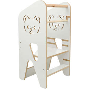 Verk Montessori učebná veža s nastaviteľnou výškou - Teddy - white