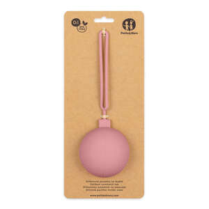 Petite &amp; Mars Silikónové puzdro na cumlík Dusty Rose 0m+