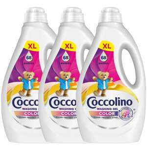 Coccolino Color tekutý prací gél 3x2,72L - 204 praní
