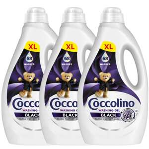 Coccolino Black tekutý prací gél 3x2,72L - 204 praní