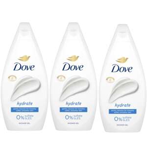Dove Hydrate Krémový sprchový gél 3x450ml
