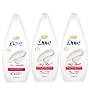 Dove Silky Velvet Krémtusfürdő 3x720ml