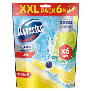 Domestos Power5 WC osviežovač blok Lime (6x50g)