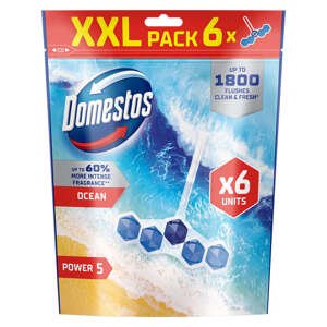 Domestos Power5 WC osviežovač bloček Ocean (6x50g)