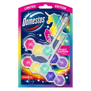 Domestos Power5 WC osviežovač bloček Magic Unicorn (2x50g)