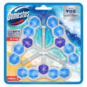 Domestos Power5 WC osviežovač bloček Ocean (3x50g)