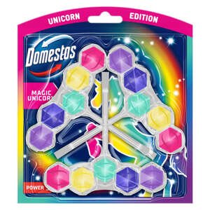 Domestos Power5 WC osviežovač bloček Magic Unicorn (3x50g)