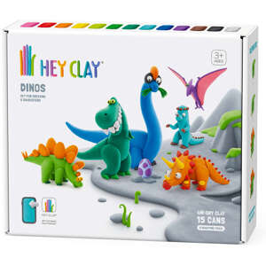 Hey Clay vzduchom schnúca veľká sada modelovacích hmôt - Dinosauři 15 ks