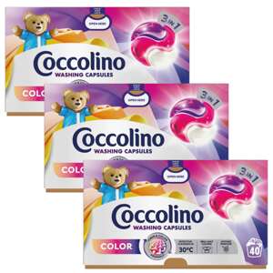 Kapsula na pranie Coccolino Color 3v1 3x40 praní