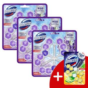 Domestos Power5 WC osviežovač blok Levanduľa (9x50g) + darček Dom...