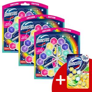 Domestos Power5 WC osviežovač bloky Magic Unicorn (9x50g) + Darče...