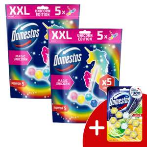 Domestos Power5 WC osviežovač bloky Magic Unicorn (10x50g) + Darč...