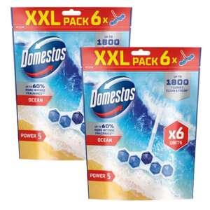 Domestos Power5 WC osviežovač bloček Ocean (12x50g)