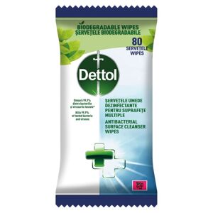 Dettol Antibakteriálna utierka na čistenie povrchov 80ks