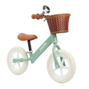 Pepita kovový odrážadlový bicykel s košíkom a klaksónom 12"...