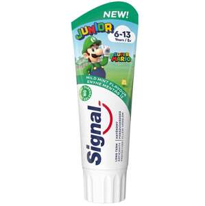 Signal Junior Super Mario jemná mätová Zubná pasta 75ml