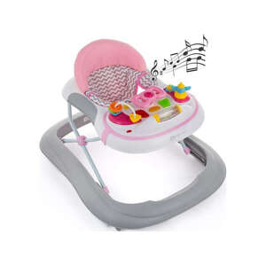 Petite &amp; Mars Baby stomp so zvukom Monty Chevron Pink