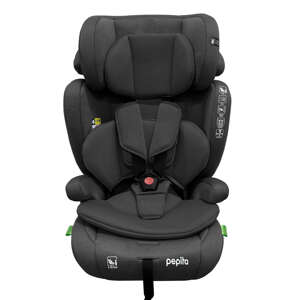 Detská autosedačka Pepita 2v1 ISOFIX I-Size 76-150cm - čierna