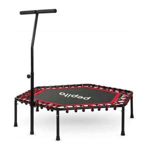 Pepita Fitness trampolína s rukoväťou 127cm - červená